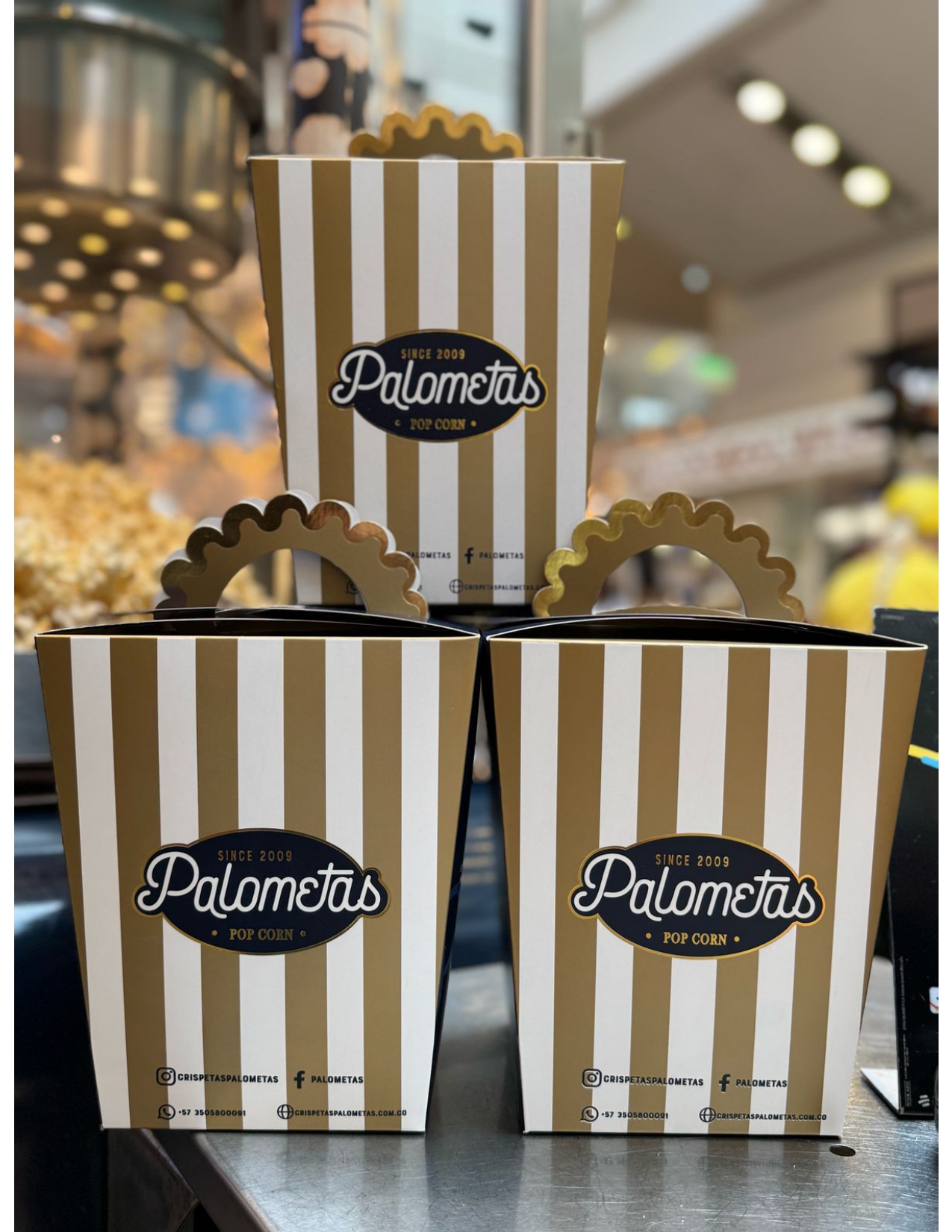 palometas para llevar, crispetas
